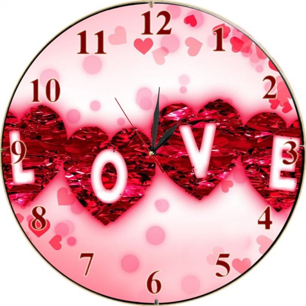 Стенен часовник LOVE