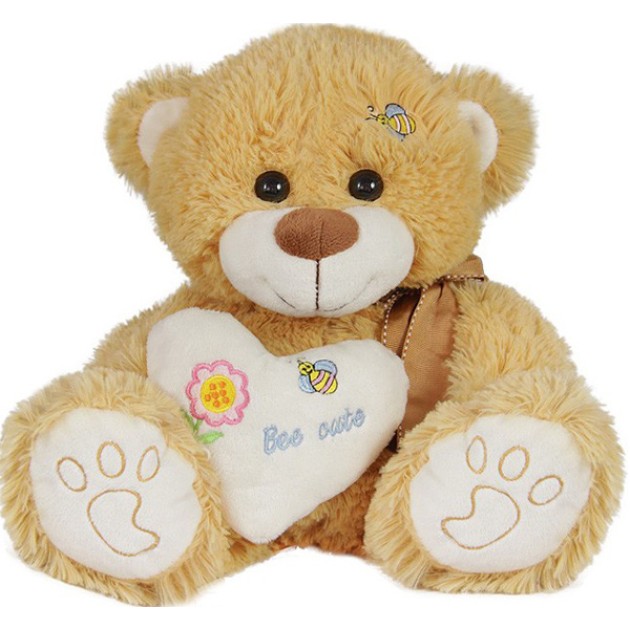 Голямо плюшено мече, със сърце Bee cute