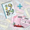 Комплект Книжка за рожденик и CD картичка с хитове от рождената 1989 г.