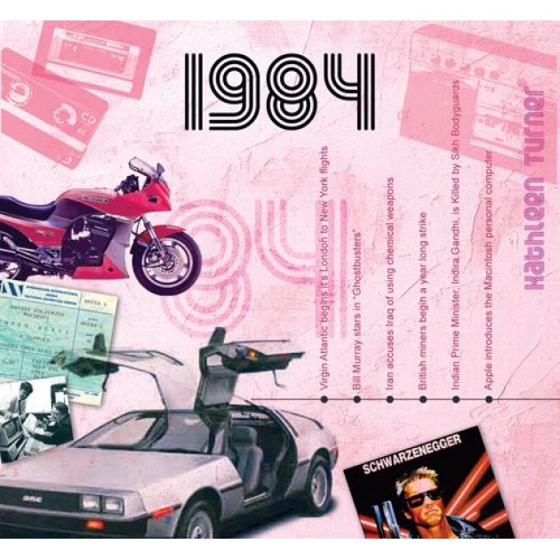 CD картичка с хитове от рождената 1984 година
